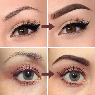Kit Estampador de Cejas - Sello Marrón Oscuro + Plantillas GRATIS - Cejas Simétricas y Naturales al Instante