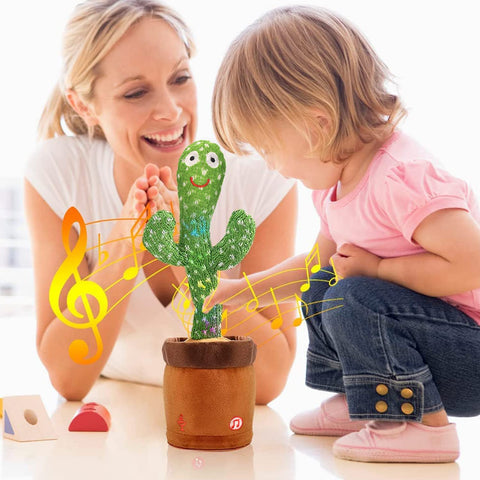 Cactus Bailarín Interactivo – Repite y Baila - Fomenta el desarrollo sensorial desde el primer uso