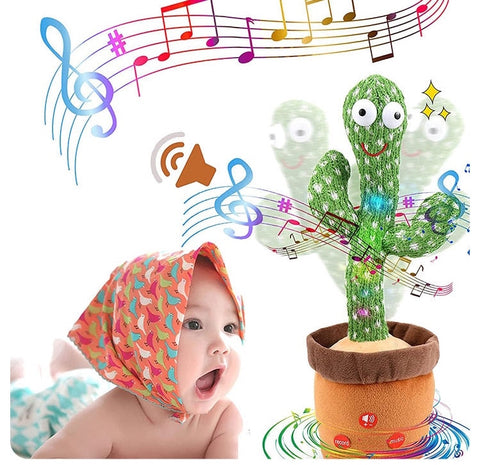 Cactus Bailarín Interactivo – Repite y Baila - Fomenta el desarrollo sensorial desde el primer uso