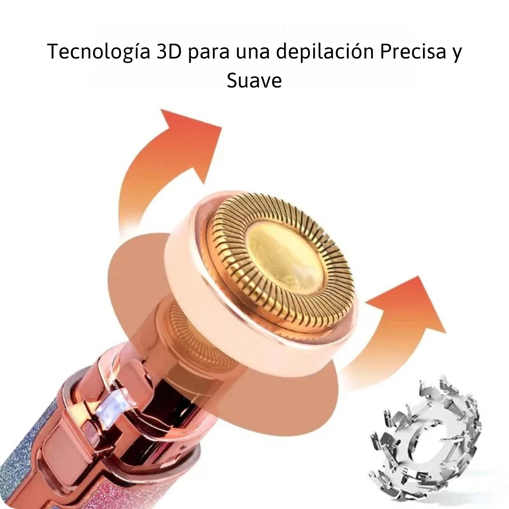 Removedor de Vello Facial 2 en 1 – Piel Suave y Cejas Perfectas al Instante