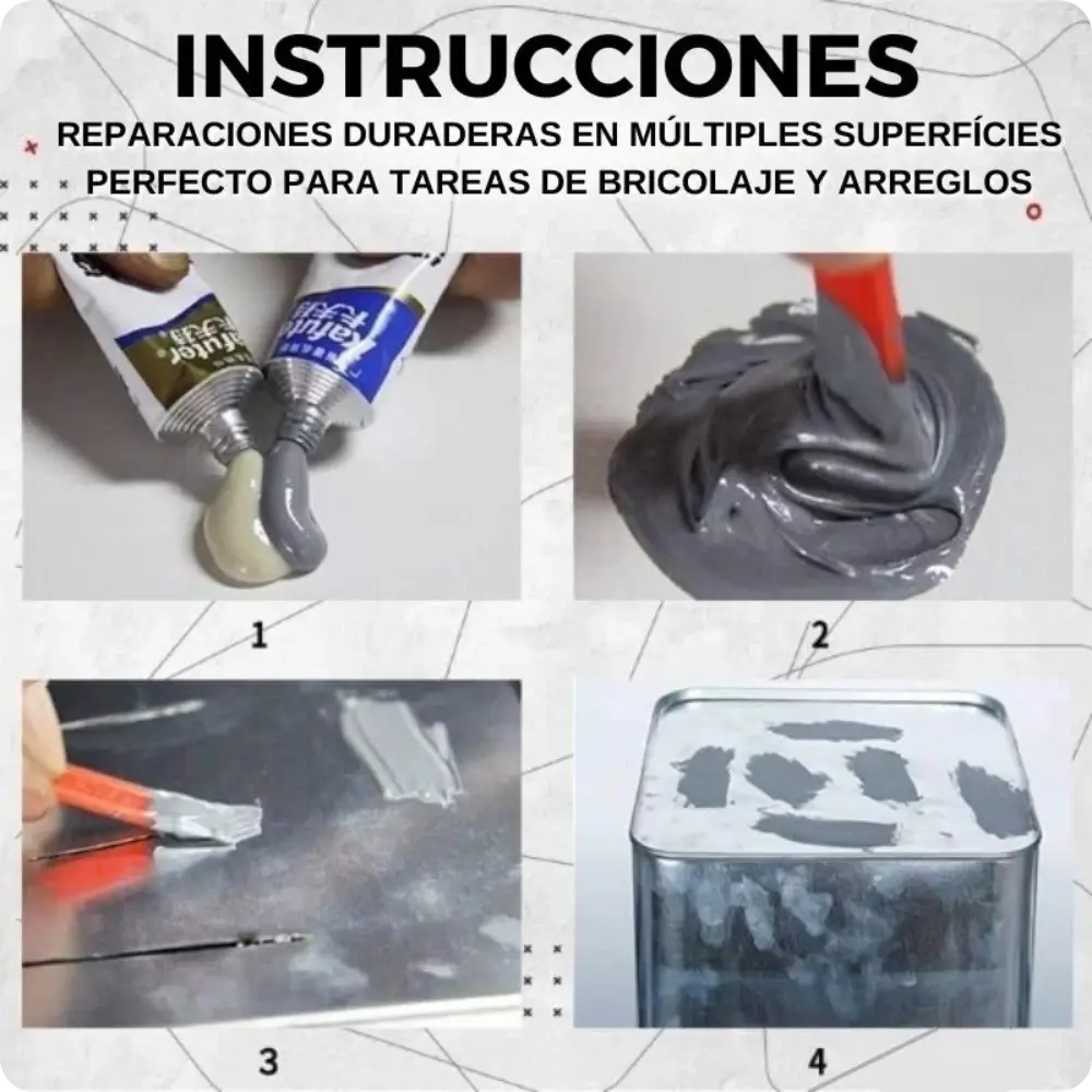 Resistencia Extrema: Solución Rápida y Duradera - PACK (AyB) Soldadura Liquida