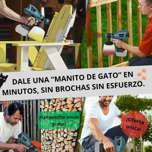 Pulverizador de Pintura SmartSpray - Cubre Grandes Superficies - Termina trabajos grandes en horas en lugar de días